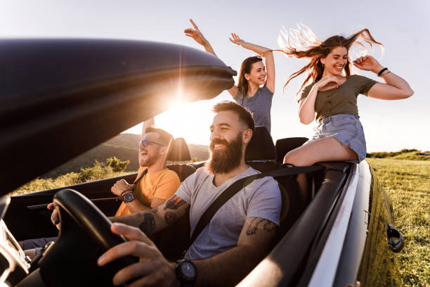 istock Summertime road trip in a convertible car! 1262581885