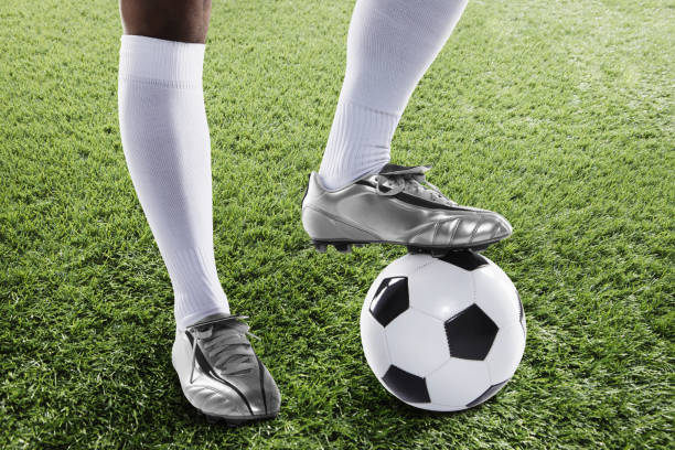 istock A soccer player ready to kick off 1262584551