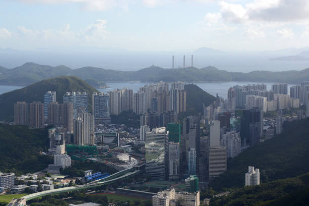 파노라마 / 마운트 니콜슨, 홍콩 - lamma island 뉴스 사진 이미지