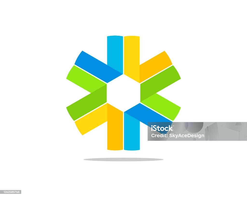Three Color Star Hexagonal Star Shape With Three Colors Stock Illustration - Download ...
