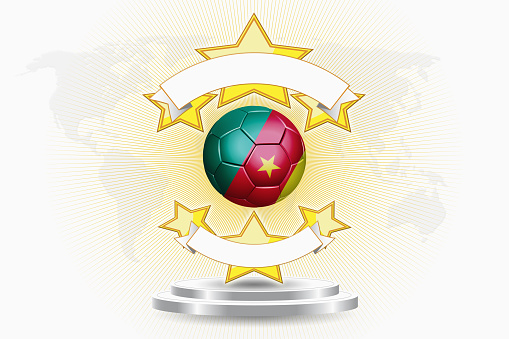 Cameroon soccer ball emblem