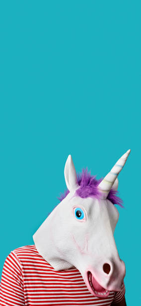 istock man with a unicorn mask, in stories format 1262592737