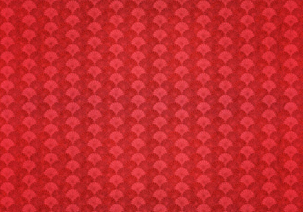 istock Red texture of Japanese paper 1262596947