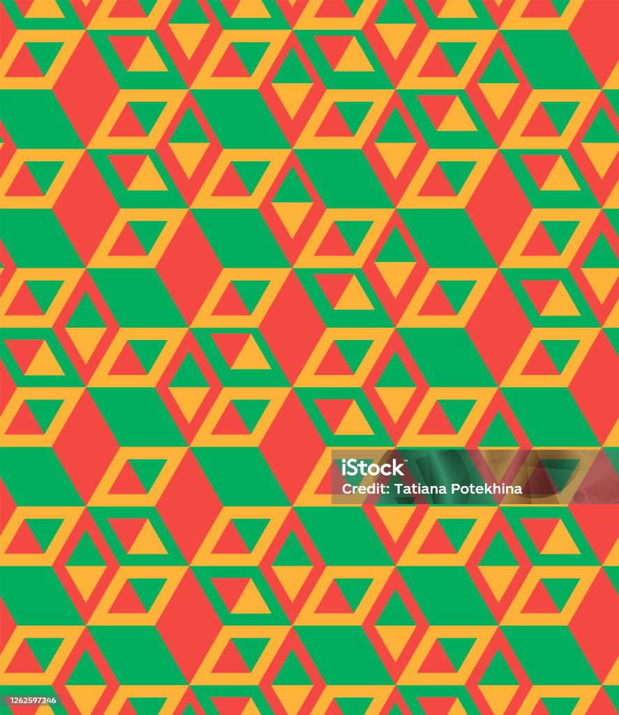 Mô Hình Khối Liền Mạch Hình Nền Hình Học Vector 3d Nền Hoa Văn ...