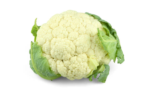 istock Cauliflower isolated on a white background with clipping path 1262598176