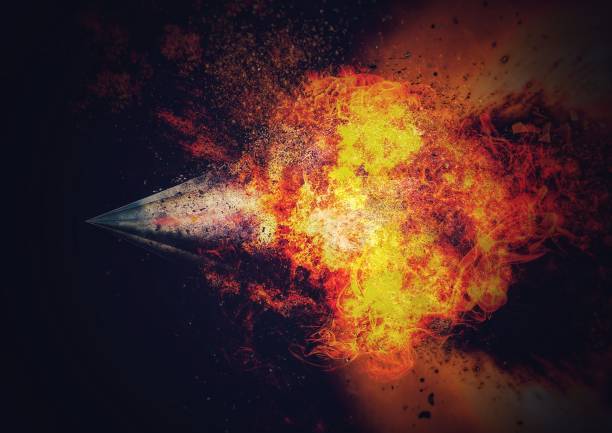 istock 3D illustration of missile launch 1262600678