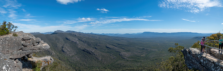 The famous Balconies rock formations in Grampians National Park. The Grampians are located in central Victoria in southern Australia.