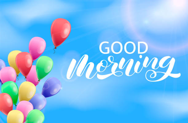 istock Good Morning  brush lettering. Vector stock illustration for poster or banner 1262602899