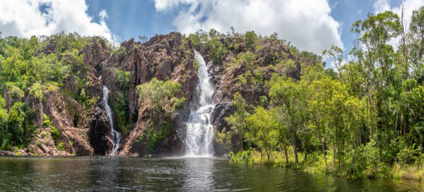 wangi falls, litchfield national park, australia - wangi falls imagens e fotografias de stock