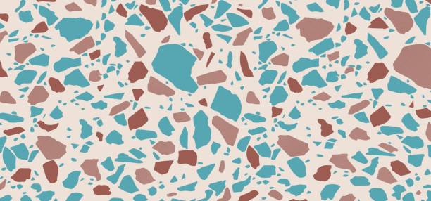istock Terrazzo flooring pattern. Texture of classic floor in Venetian style natural stone. Modern minimalistic floor tile for interior decoration. Trendy Terrazzo abstract. 1262604879