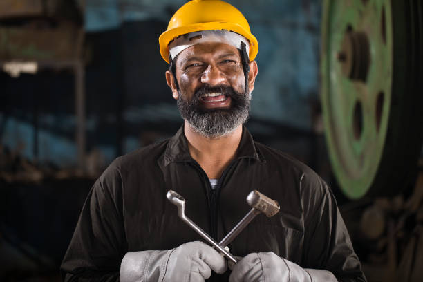 istock Industrial worker at factory 1262605614
