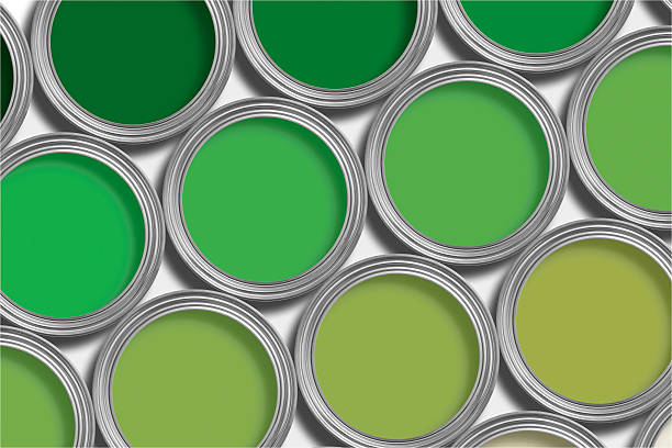Green paint splash isolated on black background