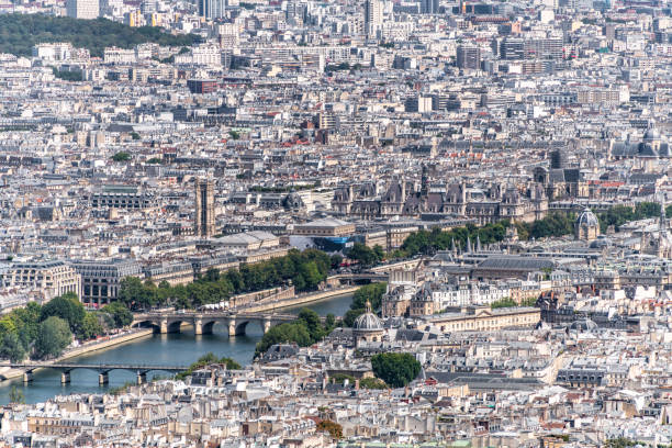 istock Bridge over the River Seine in Paris 1262614970