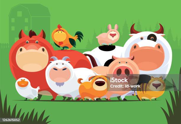 Group Of Domestic Animals Meeting Stock Illustration - Download Image Now - Hen, Pig, Dog - iStock Group Of Domestic Animals Meeting Stock Illustration - Download Image Now - Hen, Pig, Dog - iStock