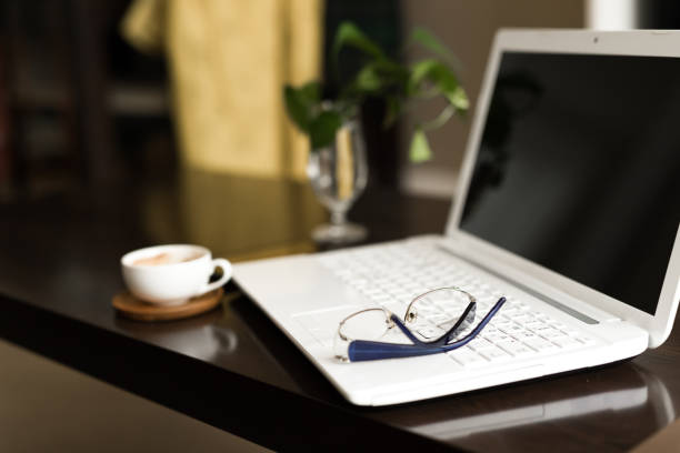 istock Laptop in a home office 1262615218