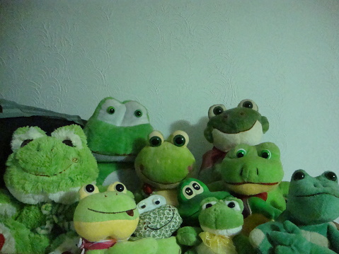 stuffed frogs