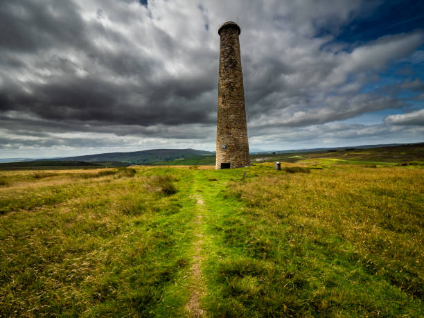 istock The restored Cupola chimney. Grassington moor 1262621566