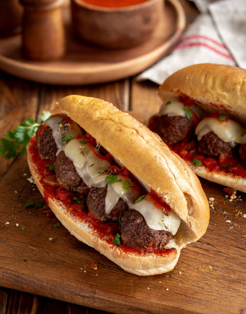 istock Meatball Sandwich on Hoagie Roll 1262623030