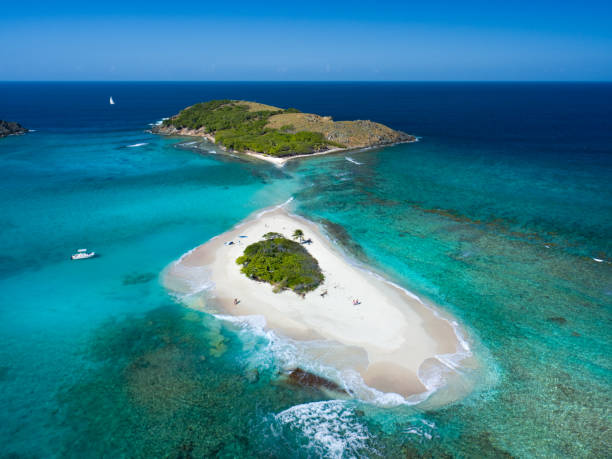 istock Aerial view of Sandy Spit, British Virgin Islands 1262623920