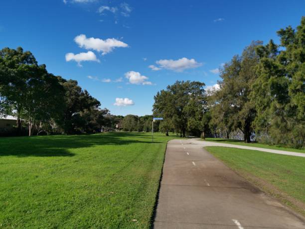 istock Beautiful view of a cycleway and walking path 1262627670