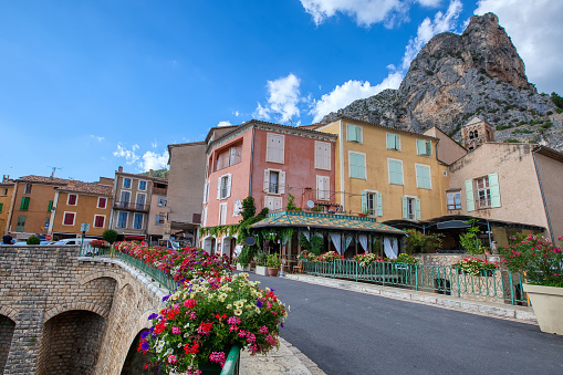 Europe, France, Moustiers-Ste-Marie, Provence-Alpes-Cote d'Azur, Architecture