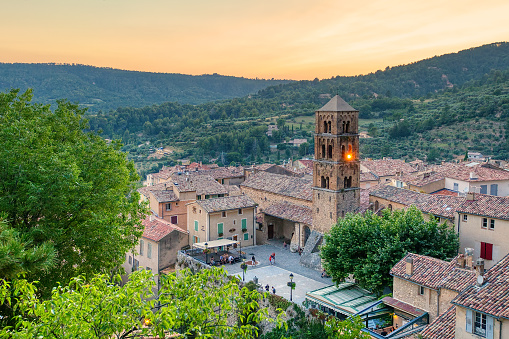 Europe, France, Moustiers-Ste-Marie, Provence-Alpes-Cote d'Azur, Architecture