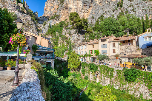 Europe, France, Moustiers-Ste-Marie, Provence-Alpes-Cote d'Azur, Architecture