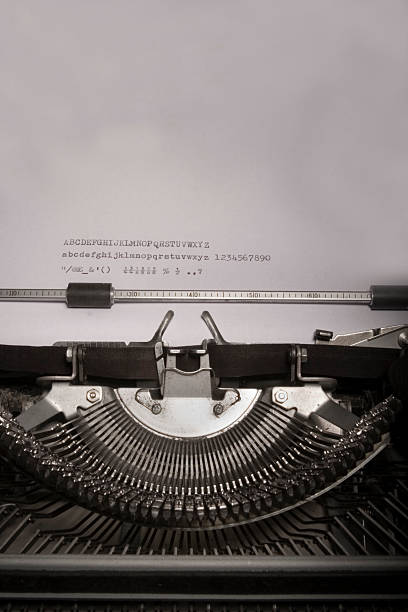 Typewriter stock photo