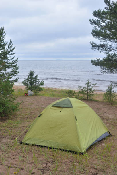 istock Camping tent by the sea. 1262651727
