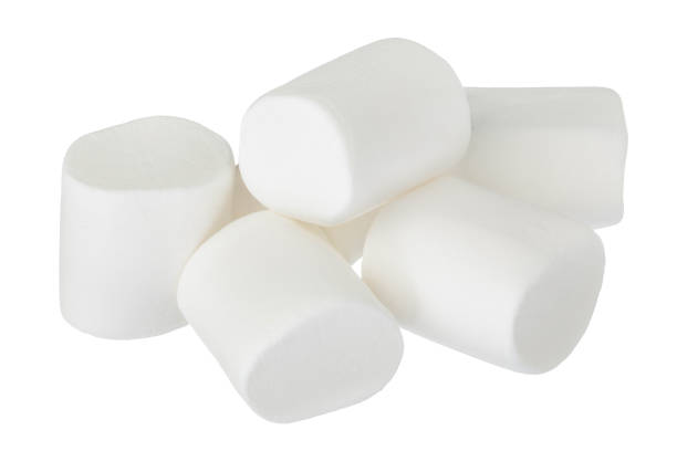 istock Marshmallow isolated on white background with clipping path and full depth of field 1262655023