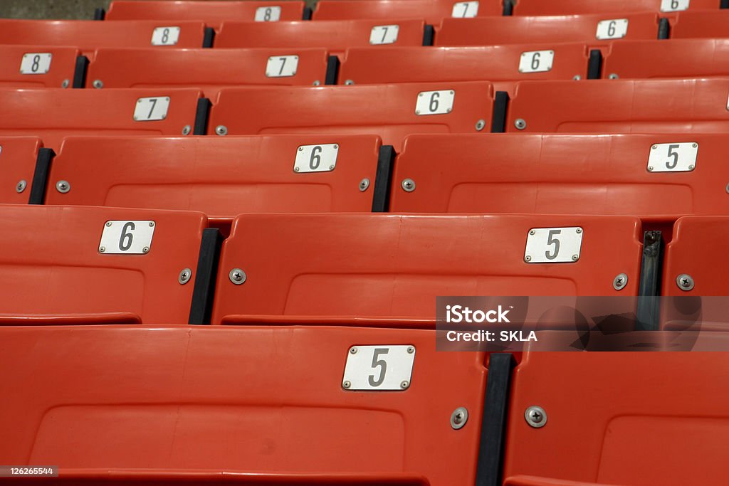 Leere Sitze in einen baseball-Stadion (Nahaufnahme - Lizenzfrei Stadion Stock-Foto