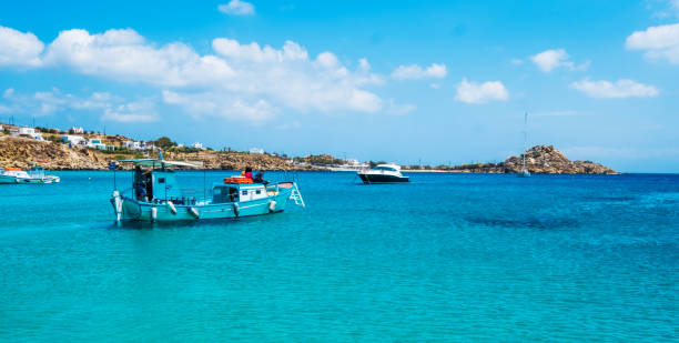 istock Few boats in bay 1262665522