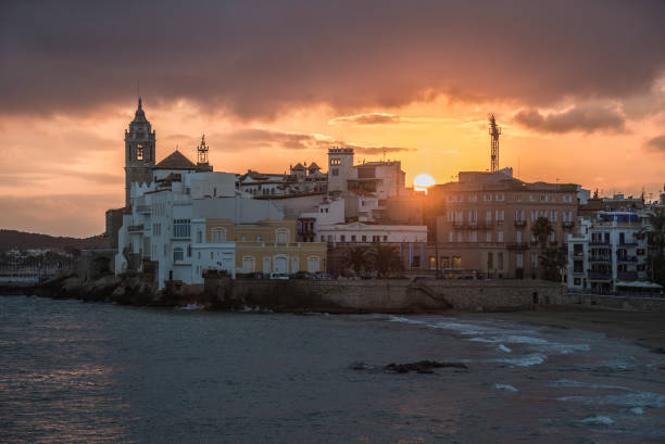 istock Sunset view in Sitges, Catalonia 1262670511