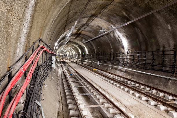 istock Subway tunnel rail tracks 1262684421