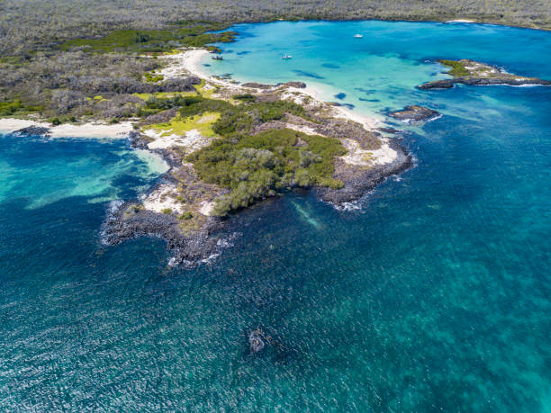 istock San Cristobal Island, Galapagos, seen from Cerro Brujo Beach 1262688343
