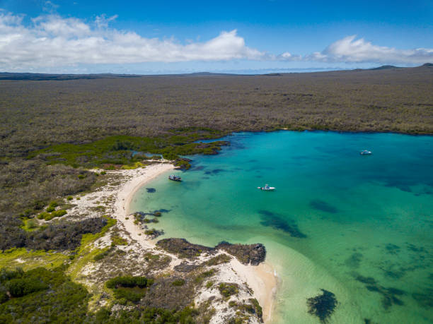 istock San Cristobal Island, Galapagos, seen from Cerro Brujo Beach 1262688945