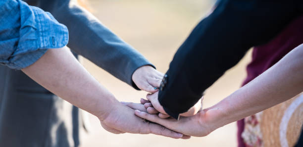 istock Teamwork of business people. 1262689138