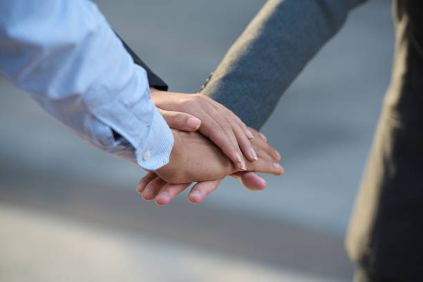 istock Teamwork of business people. 1262689501