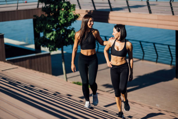 istock Two female friends after a workout 1262689550