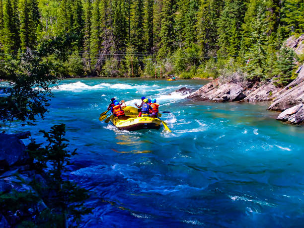 istock Challenging the race course on the Kananaskis River. Kananaskis, Alberta, Canada 1262703207
