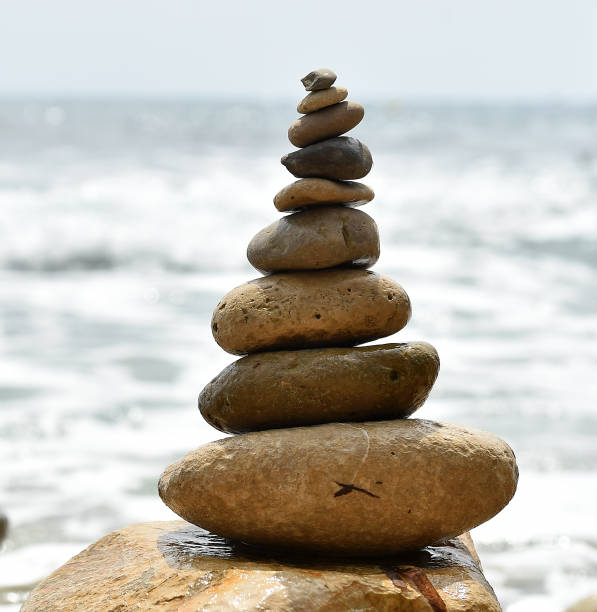 istock Tower of stones on the sea 1262703264