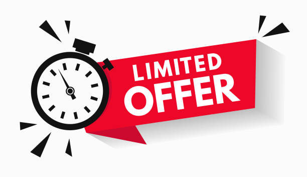Last minute limited offer with clock for sale promo, button, logo or banner or red background. Hurry up sale label with time countdown for limited offer sale or exclusive deal. Special offer badge V2 Last minute limited offer with clock for sale promo, button, logo or banner or red background. Hurry up sale label with time countdown for limited offer sale or exclusive deal. Special offer badge V2 forbidden stock illustrations