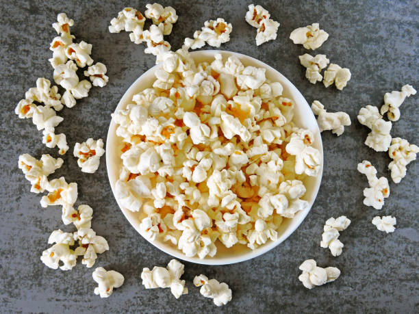istock Fresh hot homemade popcorn. 1262733616