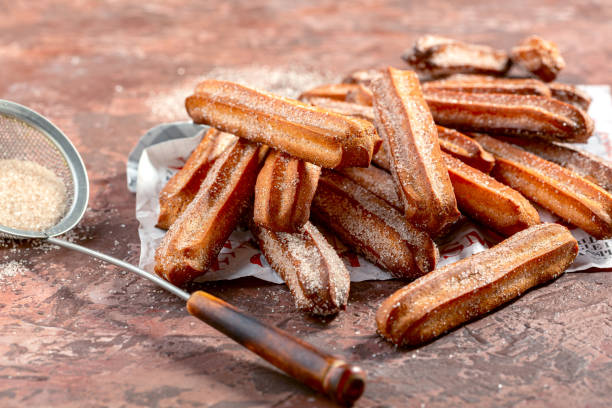 istock Churros - traditional Spanish dessert. 1262739870
