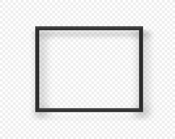 Vector illustration of Square frame on transparent background