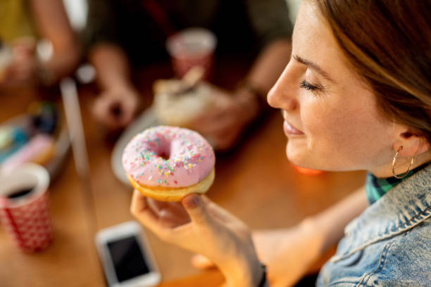 istock Enjoying in perfect donut! 1262749257