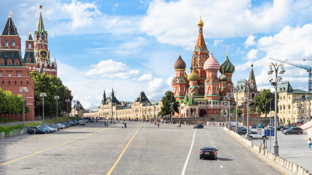 istock panoramic view of Red Square in Moscow city 1262749660