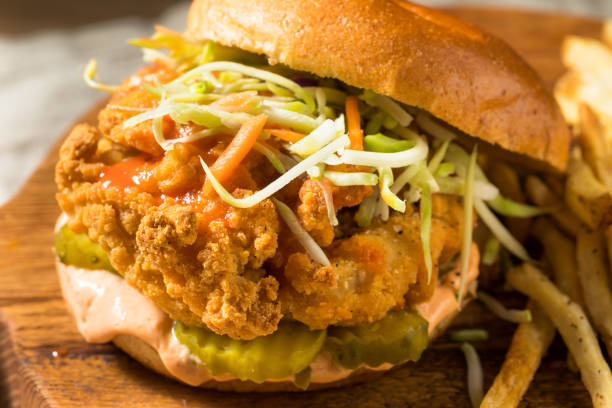 istock Homemade Spicy Fried Chicken Sandwich 1262751720