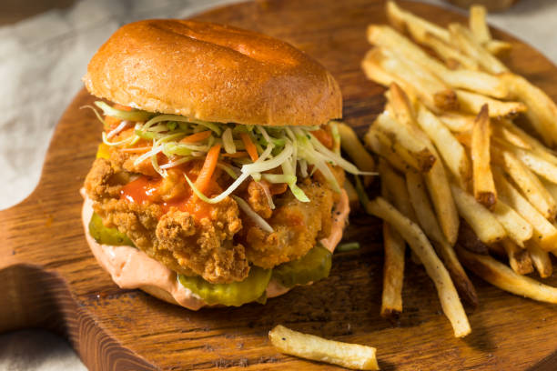 istock Homemade Spicy Fried Chicken Sandwich 1262752898