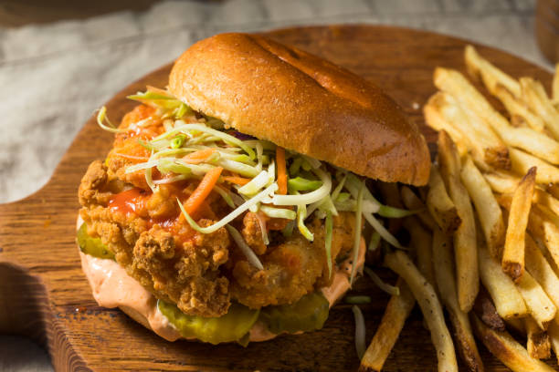 istock Homemade Spicy Fried Chicken Sandwich 1262754520